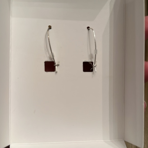 🆕 Robert Lee Morris "Mosaic" Semiprecious Turquoise Stone Long Drop Earrings - Picture 2 of 6
